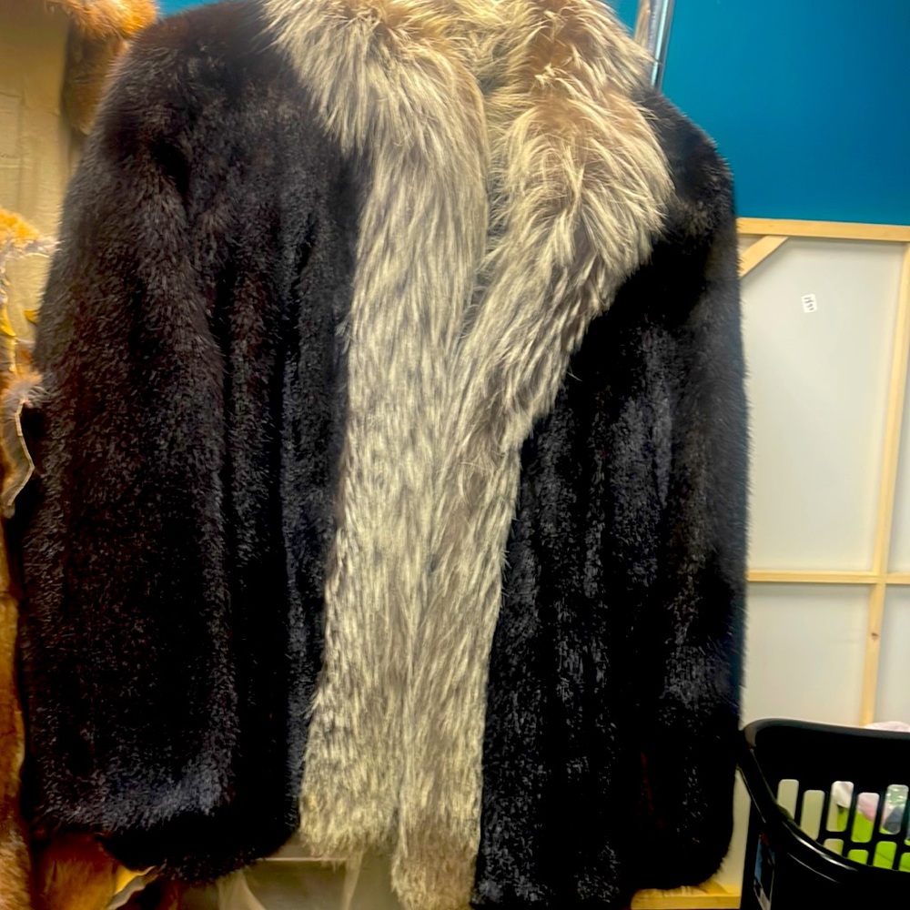 100% mink fur coat.